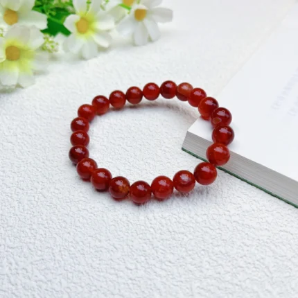 alt="red carnelian bracelet"