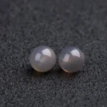 alt="nature grey carnelian beads"
