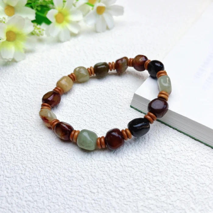 alt=“cute colour jade bracelet effect view”