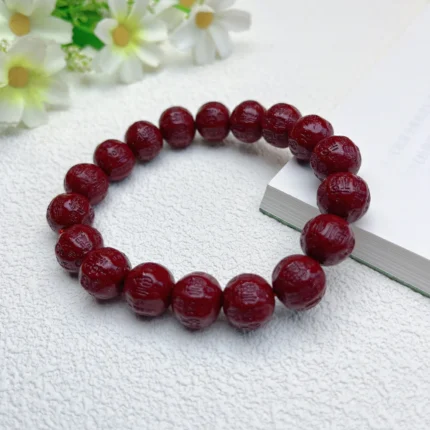alt="fuzi cinnabar bracelet"