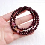 alt="multi loop Pomegranate rose bracelet beautiful"