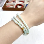 alt="multi loop jade bracelet gemstone"