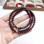 alt="multi loop pomegranate rose bracelet"