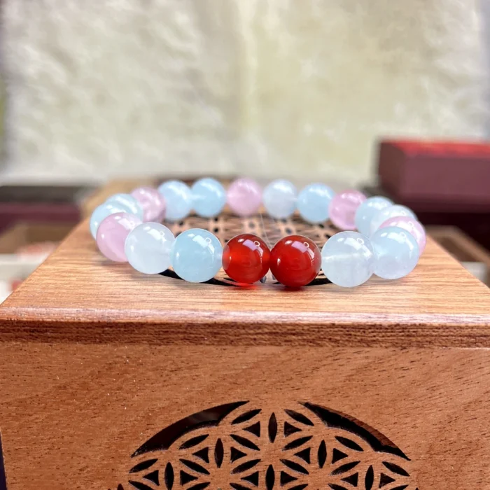 alt="pink blue crystal bracelet"