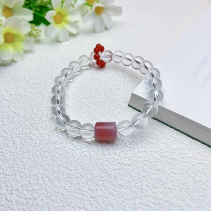 alt="pure white crystal bracelet"