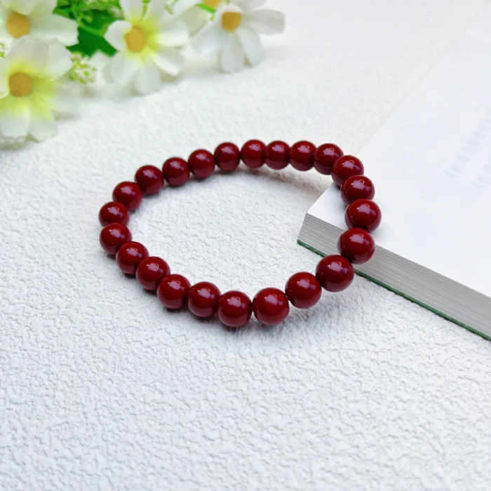 alt="small cinnabar bracelet"
