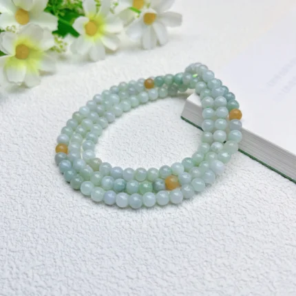 alt="soft multi loop jade bracelet"