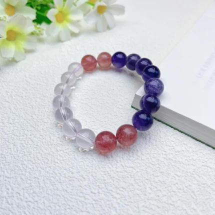 alt="white amethyst crystal bracelet"