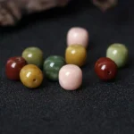 alt="nature colored agate beads"